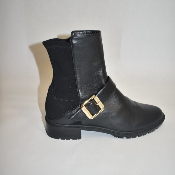 Stuart Weitzman City Buckle Bootie Black 5050 Size 7 - Picture 3 of 10